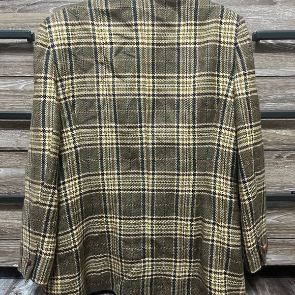 Burberry Brown Tan Blazer Classic Tailored Design - Picture 3 of 6